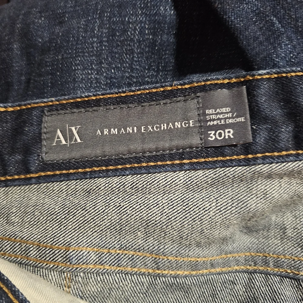 Armani Exchange Men's Dark Blue Straight Jeans ❤️